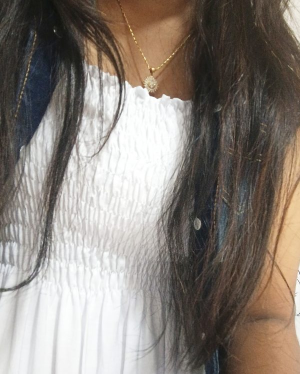 Sleeveless long frock