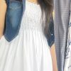 Sleeveless long frock