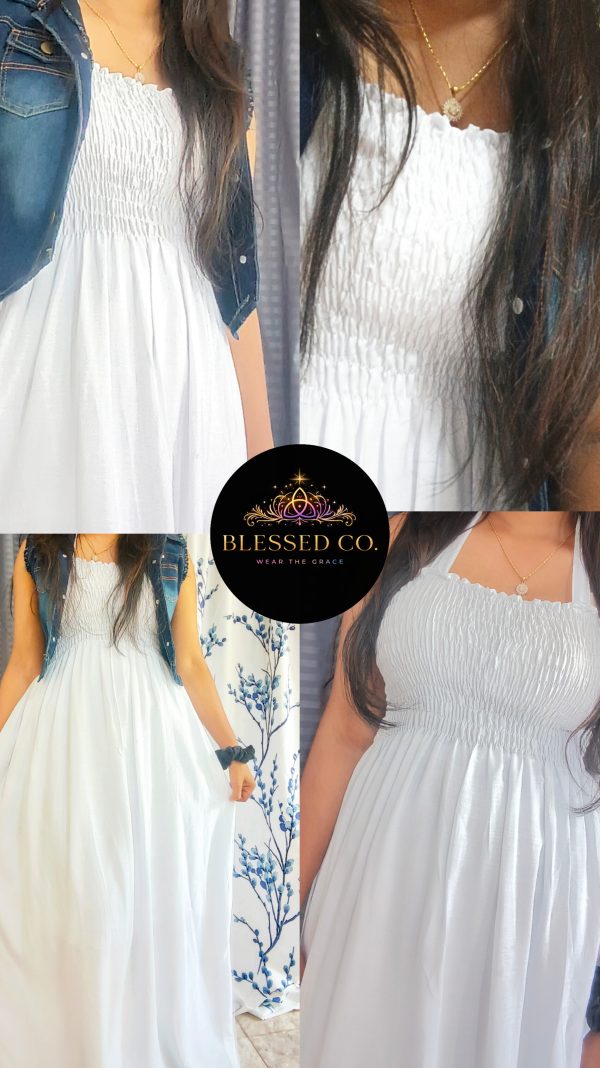Sleeveless long frock